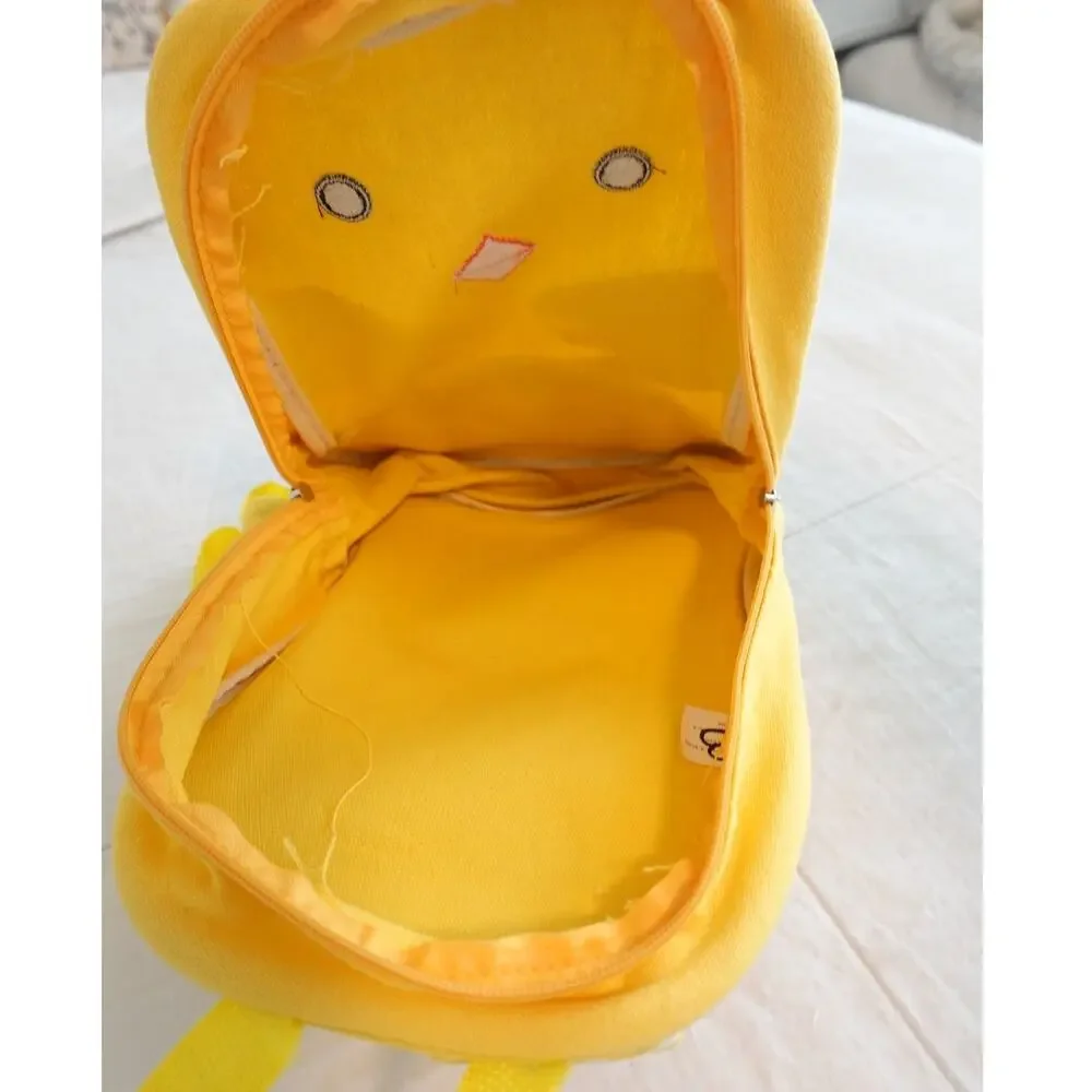 Kids Preschool Cloth Yellow Chick Backpack